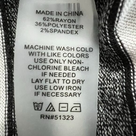 Vince Camuto Long Sleeve Lighweight Black White Cardigan Hoodie‎ Size Medium - Picture 8 of 8